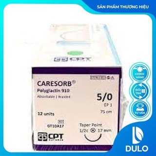 Chỉ phẫu thuật Caresorb 5/0 (H12 sợi)