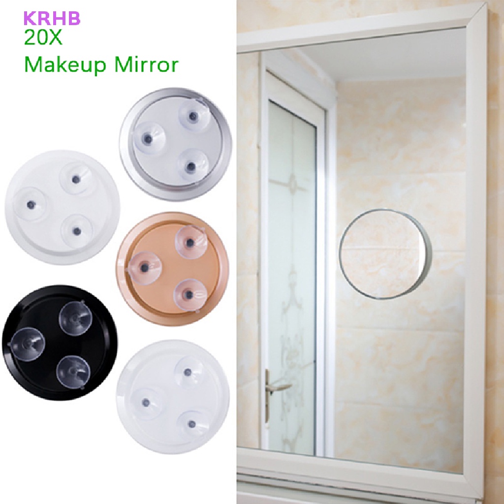 1 Gương Trang Điểm Phóng Đại 20X Kèm 3 Giác Hút Mới