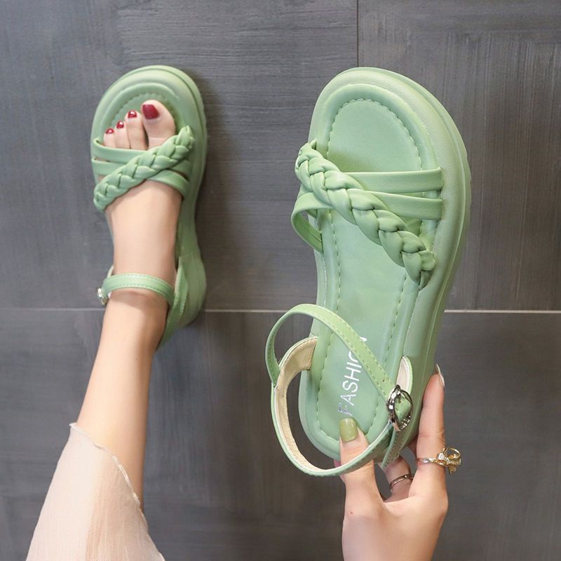 Xăng đan Đế Dày 4Cm Thiết Kế Mới Thời Trang Mùa Hè 2023 Dành Cho Nữ