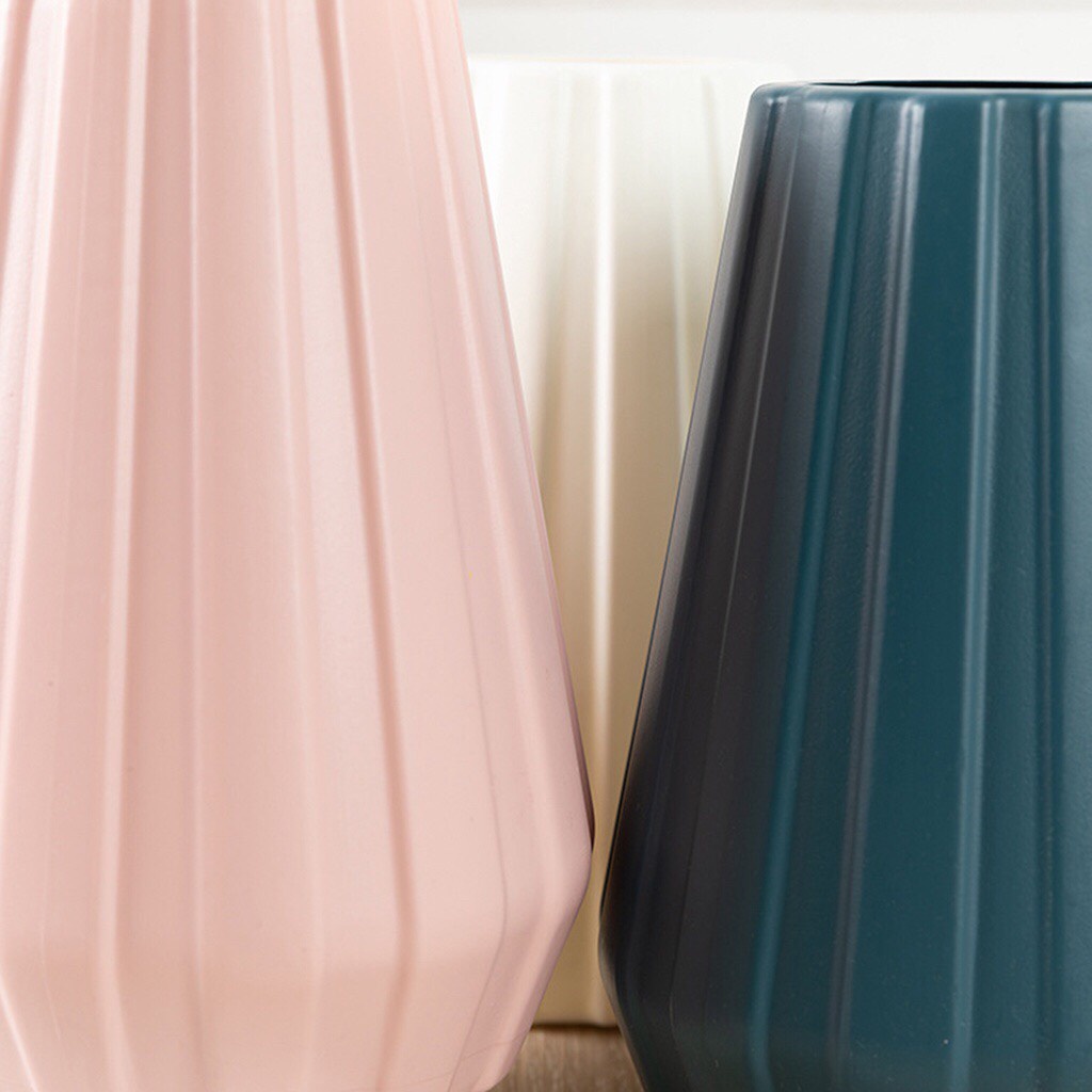 Bình hoa nhựa giả sứ phong cách - thiết kế sáng tạo cắm hoa trang trí decor