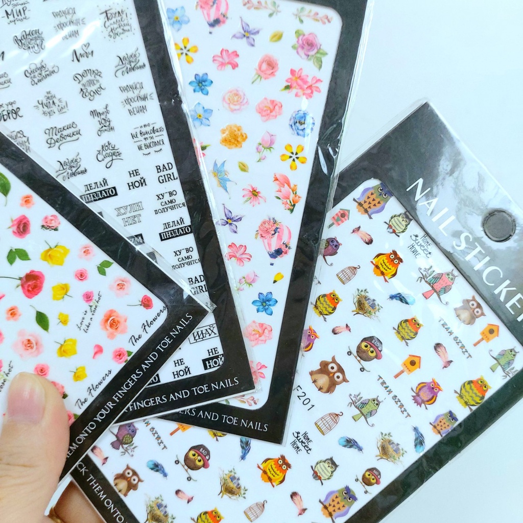 Sticker Dán Móng Nhiều Mẫu