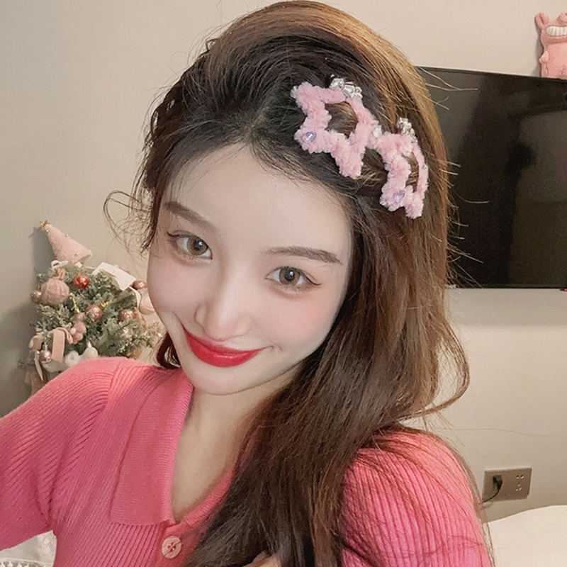 Kẹp Tóc Hình Ngôi Sao / Gấu Bông Mừng Năm Mới