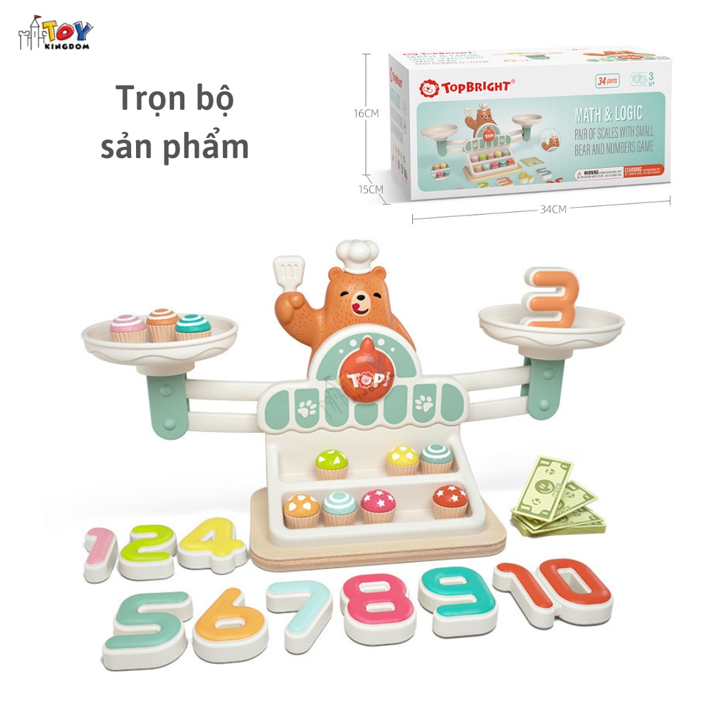 Đồ Chơi Giáo Dục Gấu Cân Bằng Toykingdom – Giúp Bé Phát Triển Trí Thông Minh - Hàng Cao Cấp