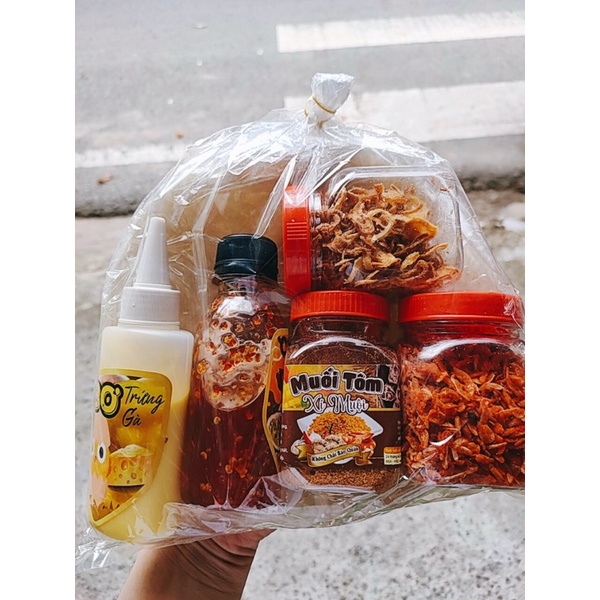 900g BÁNH TRÁNG PHƠI SƯƠNG SỐT CHANH DÂY , RUỐC , HÀNH PHI ,MUỐI , BƠ TRỨNG GÀ