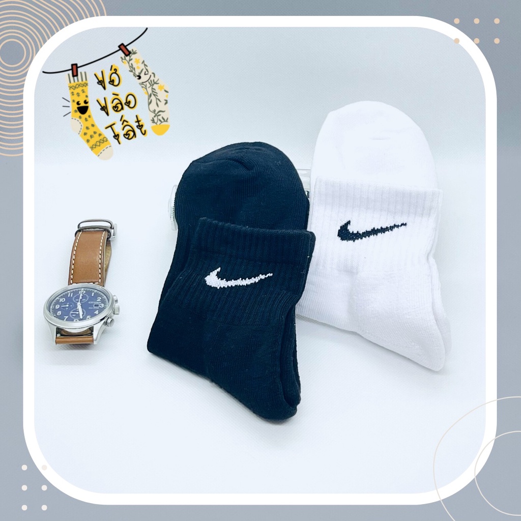 TẤT VỚ N.I.K.E COTTON DÀY CỔ NGẮN CÓ BO CHUN BÀN CHÂN HÀNG VNXK CHẤT LƯỢNG