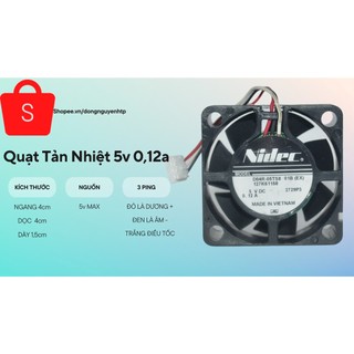 Quạt tản nhiệt 5v 0,12a 4x4x2 nidec chính hãng