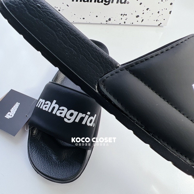 Dép Shoopen Mahagrid Quai Ngang màu Đen
