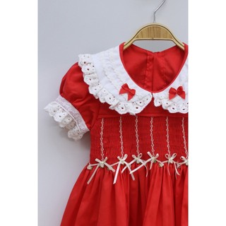 ĐẦM SMOCK TIỂU THƯ ĐỎ