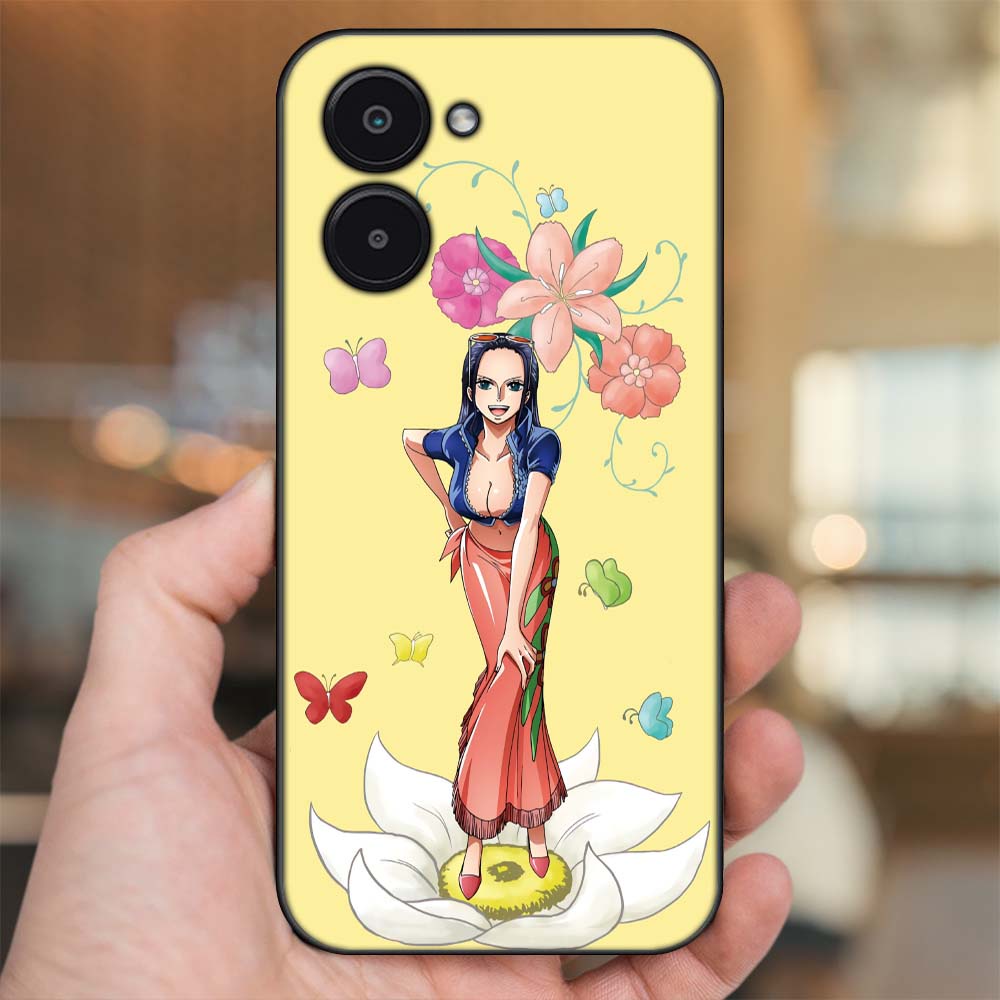 Ốp lưng Realme C33 viền đen in hình Nico Robin One Piece Đảo Hải Tặc