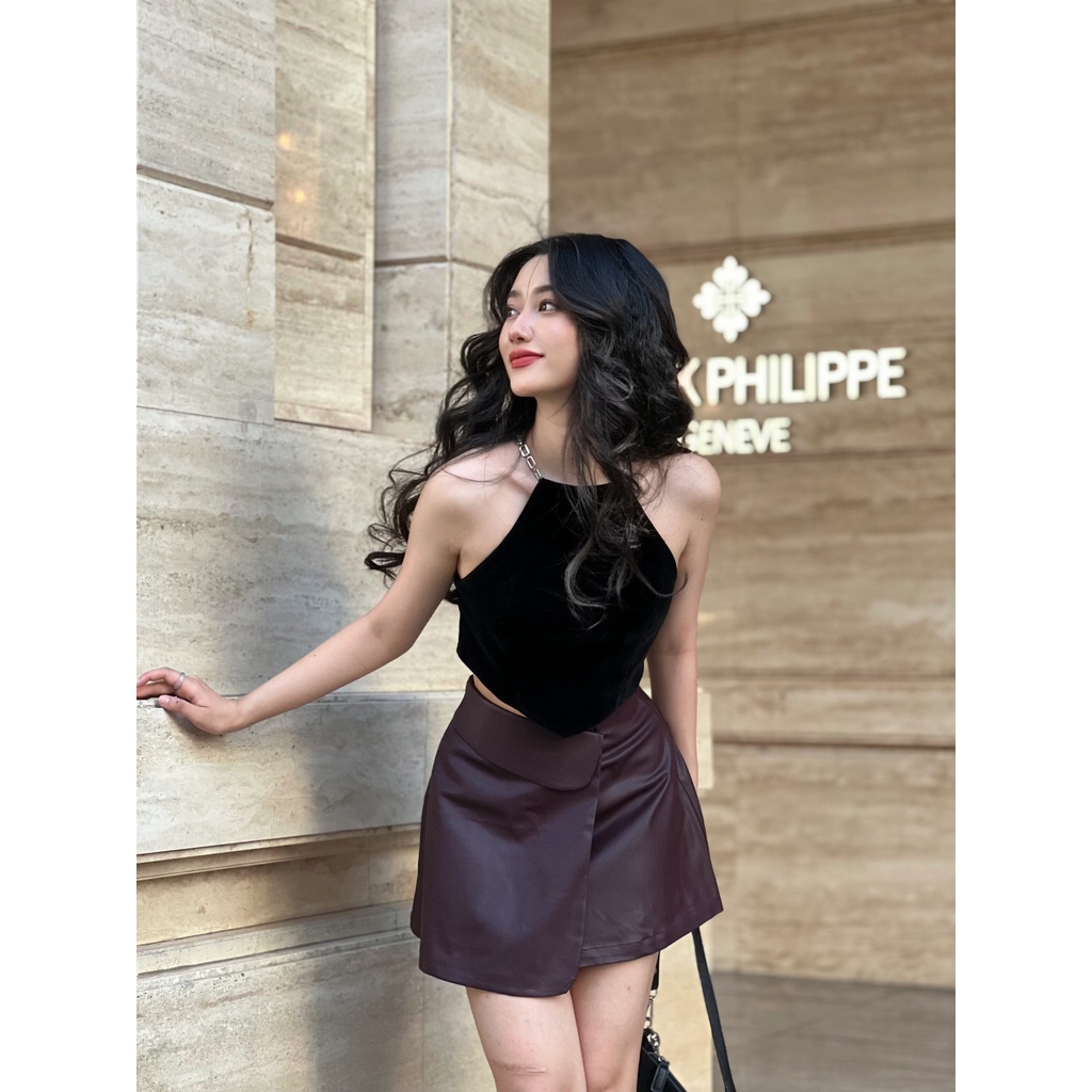 Chân váy da thiết kế TAGGA SKIRT - GOÛT DE JUN