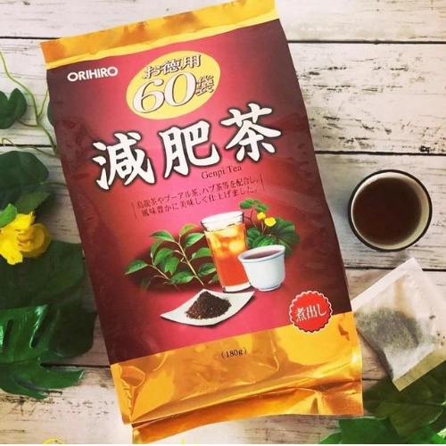 Trà Giảm Cân, Giảm Mỡ Orihiro,trà hỗ trợ thanh nhiệt Guave Tea, Night Diet nhật bản 60 gói/túi