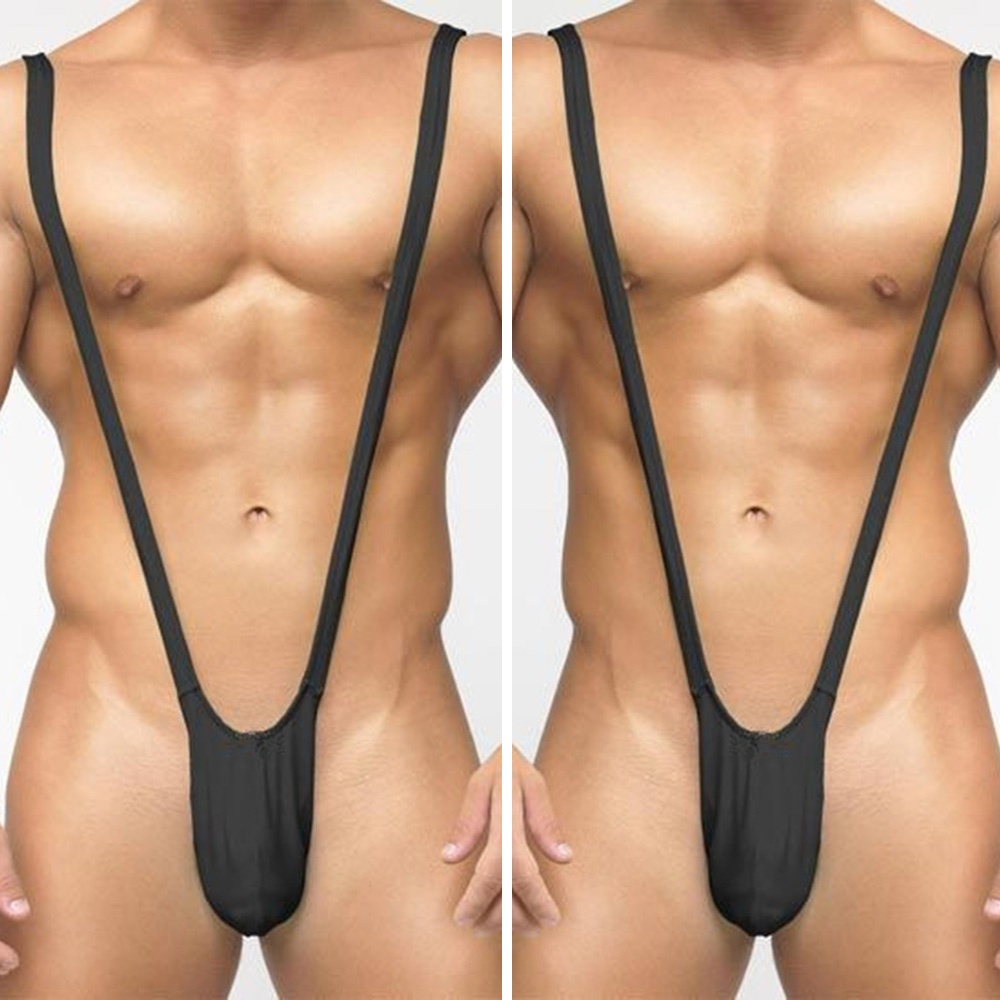 Underwear Thongs Jumpsuit Lingerie Mens One Piece See Bodysuit Through