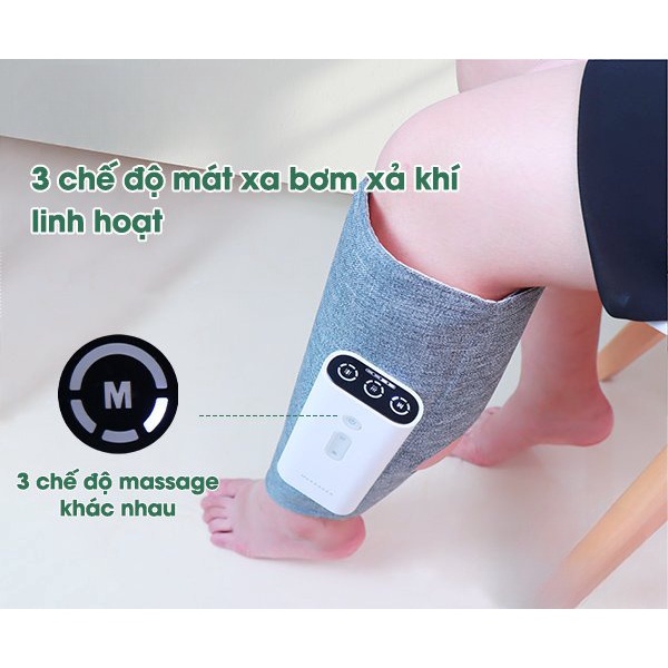 Máy massage bắp chân ,tay ,đùi giúp lưu thông khí huyết giảm đau mỏi tê bì, máy massage giảm mỡ thon gọn bắp chân