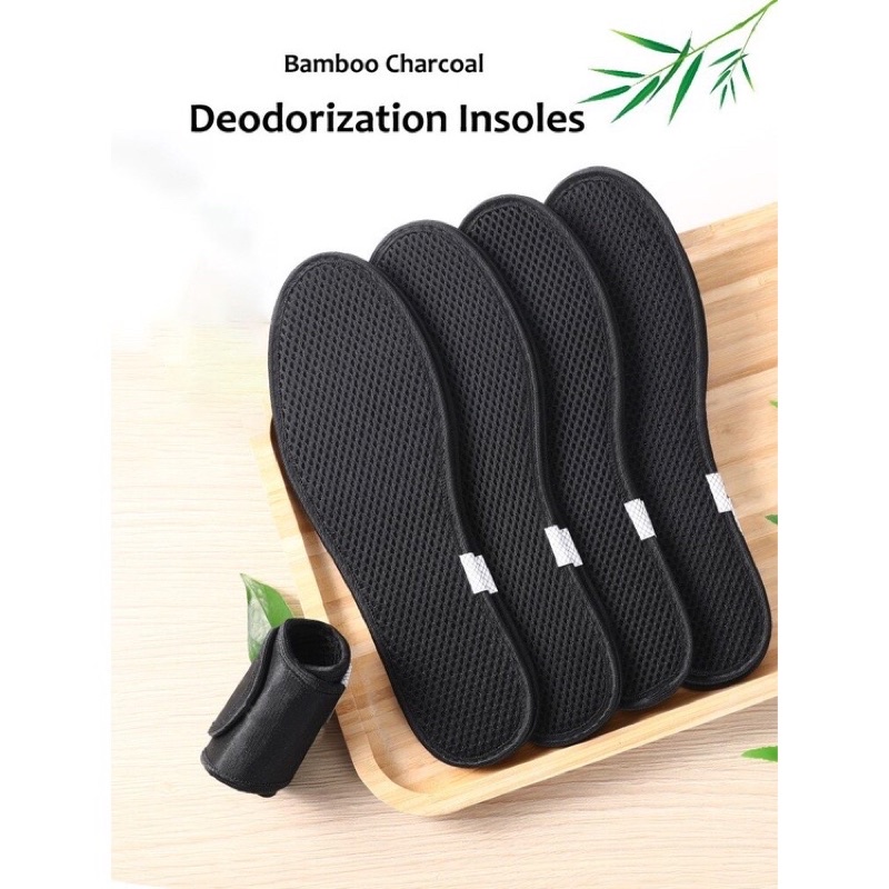 Lót giày khử mùi sợi tre, thơm tự nhiên khử mùi hôi hiệu quả