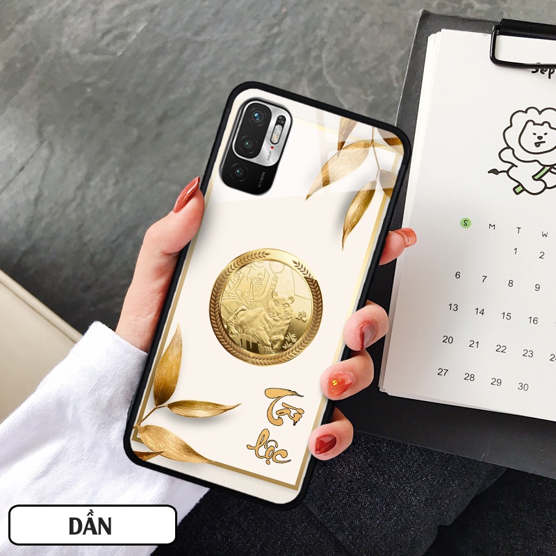 Ốp lưng kính 12 con giáp cho Xiaomi Redmi Note 10-5G