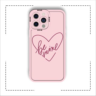 Ốp lưng iphone samsung xiaomi oppo cạnh vuông JMCase Valentine Tình Yêu Be Mine Trái Tim