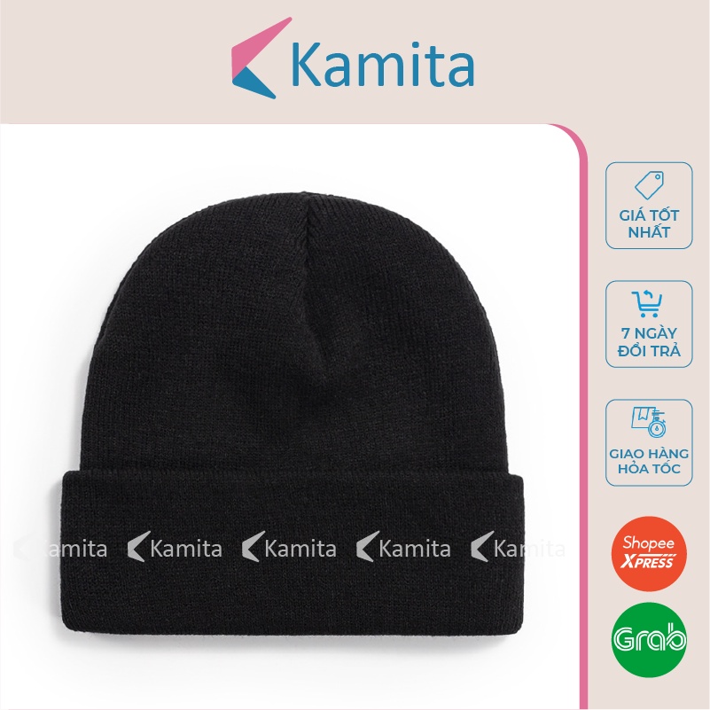Mũ Len Dài Trơn Beanie Cao Cấp KAMITA Thời Trang Hàn Quốc, Nón Len Đẹp Unisex Nam Nữ Giá Rẻ Mùa Đông Nhiều Màu ML17