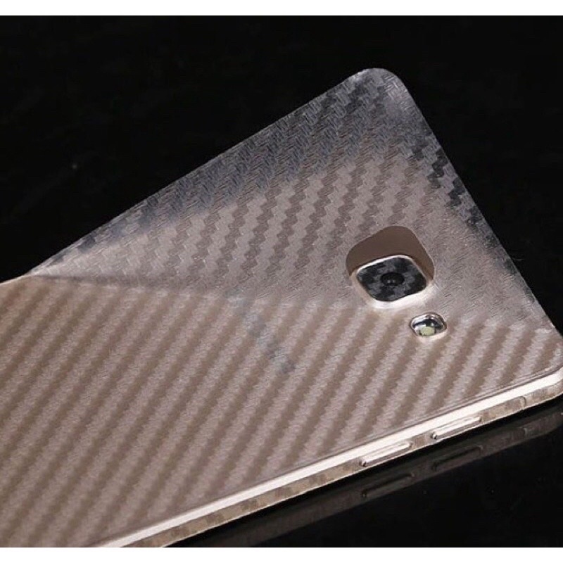 MIÉNG DÁN MẶT SAU VÂN CARBON CHO IPHONE ANDROID