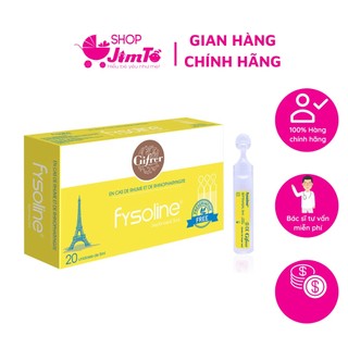 [Chính Hãng] Nước Muối Vàng Fysoline Vệ Sinh Mũi Cho Bé (BÁN LẺ ỐNG)