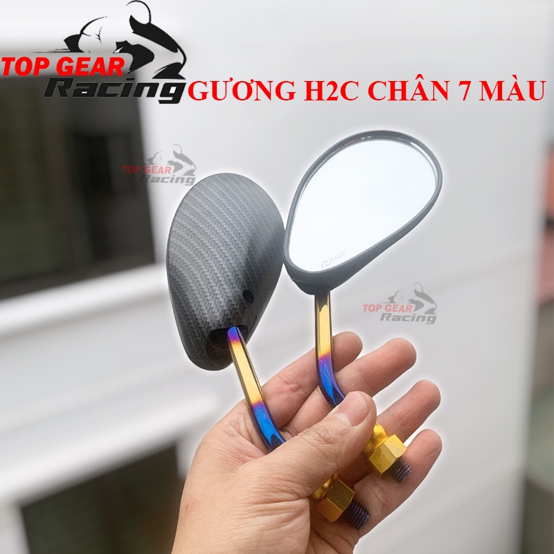 Gương H2C Chân 7 Màu Gương Hình Giọt Nước Ren Xuôi