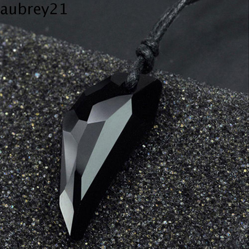 Áo Thun Au Brey Màu Đen Sapphire Thời Trang|Vòng cổ Mạ Vàng 18K Mặt Răng Sói Cá Tính Cho Cặp Đôi
