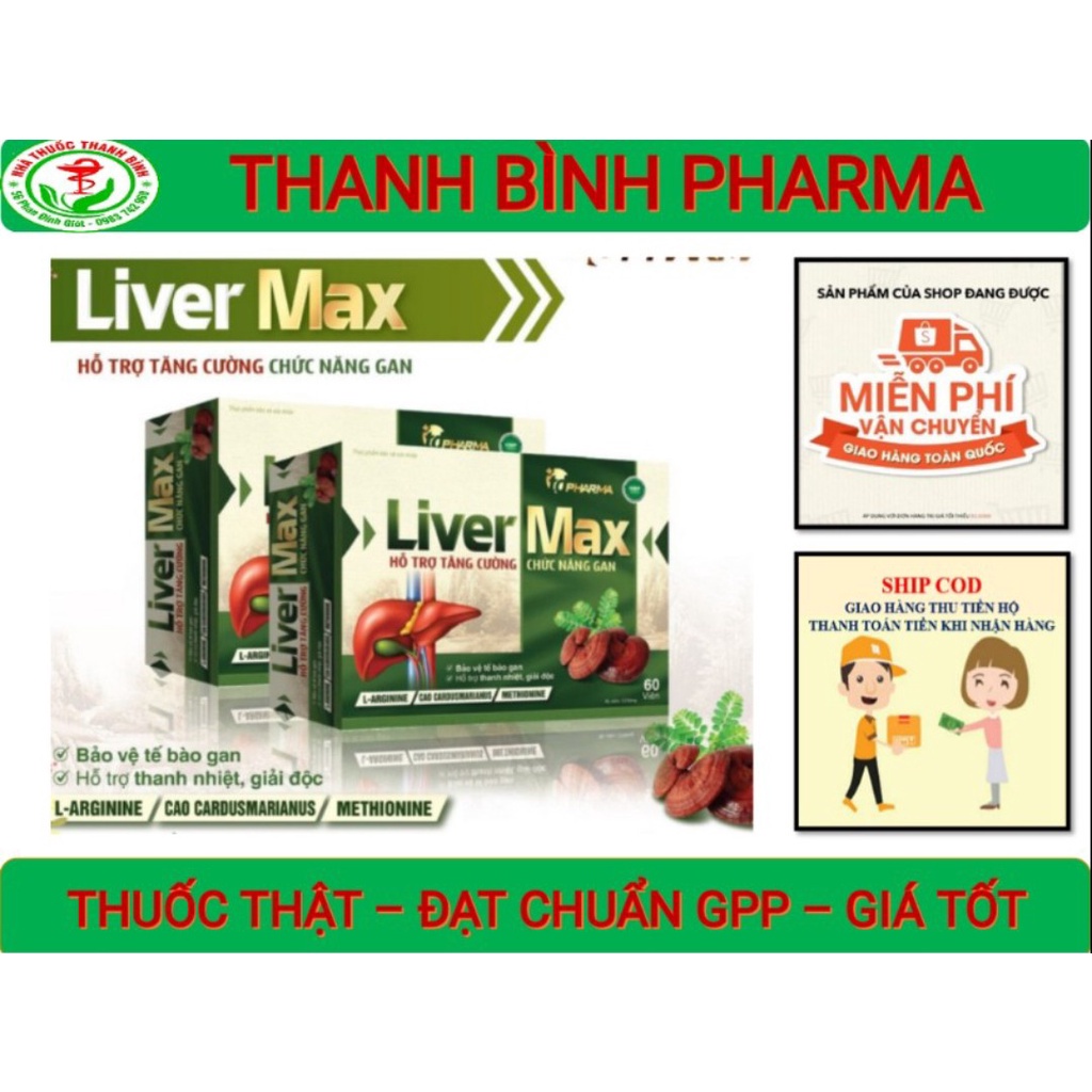 Mua LIVER MAX - HỖ TRỢ TĂNG CƯỜNG CHỨC NĂNG GAN - BẢO VỆ TẾ BÀO GAN ...