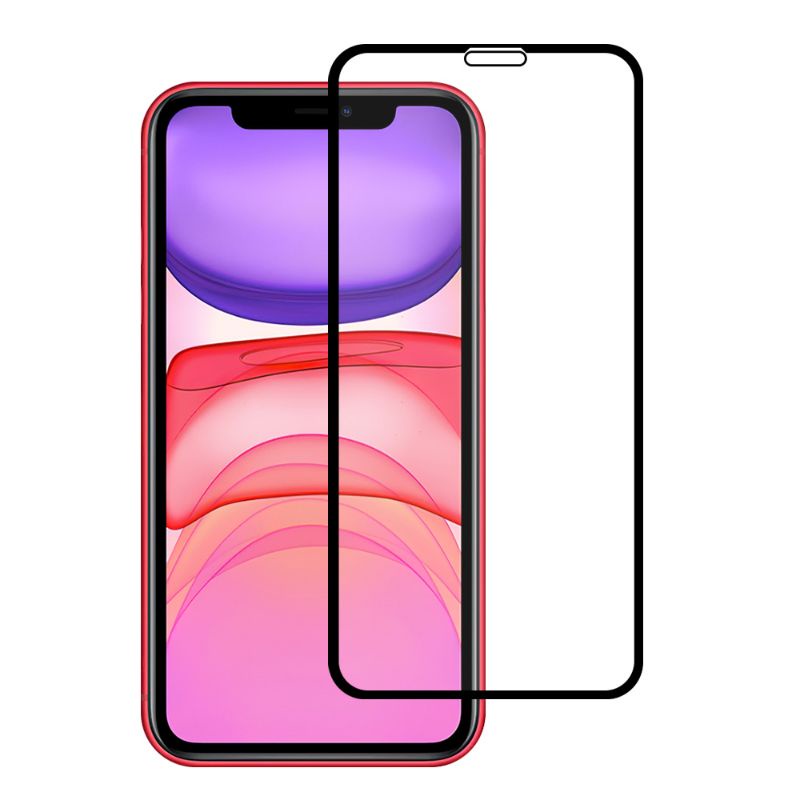 Ốp lưng xundd, kính cường lực iPhone 11 / 11 Pro / 11 Pro Max mặt lưng trong suốt viền màu Xanh Rêu