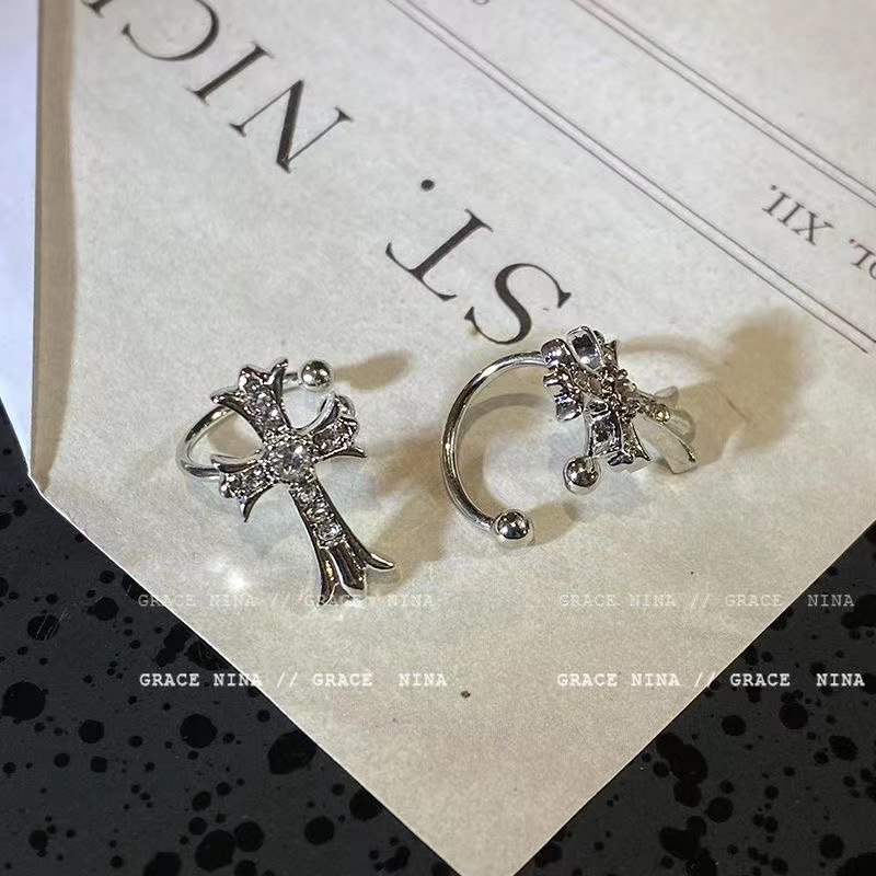 1 Khuyên Kẹp Vành Tai Không Cần Xỏ Lỗ Hình Thánh Giá Thời Trang Cho Nữ 2023