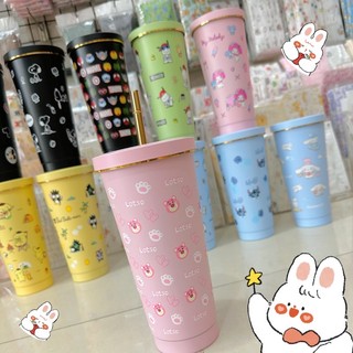 Ly giữ nhiệt gấu dâu 750ml