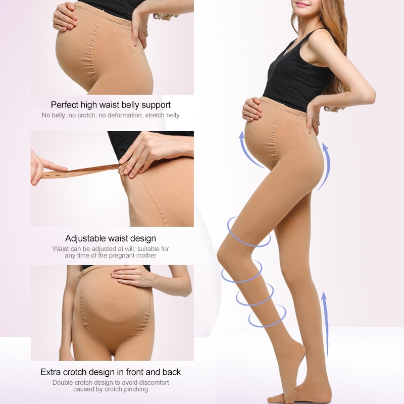 Quần Tất Dày Dặn Có Thể Điều Chỉnh Hỗ Trợ Bụng Cho Phụ Nữ Mang Thai