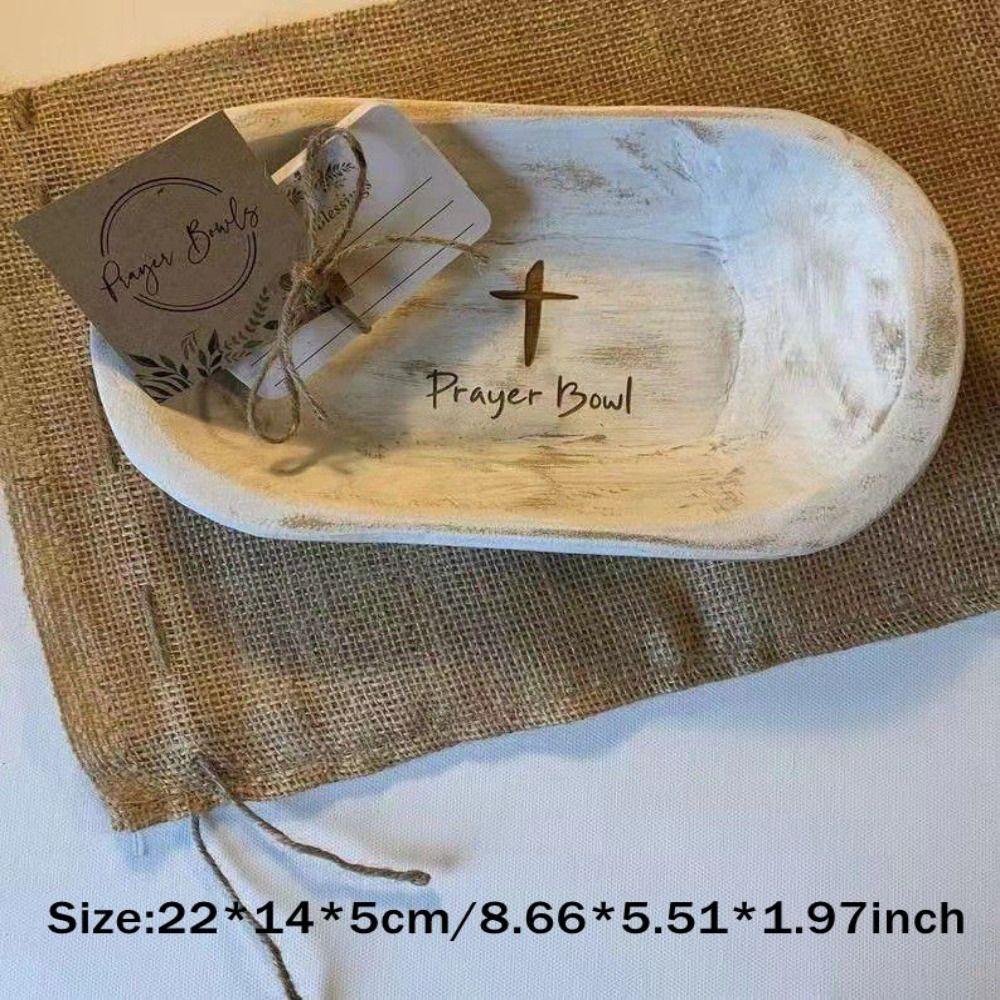 Bát Cầu Nguyện Mini Kết Cấu Nhám Mộc Mạc Dùng Để Trang Trí Nhà Bếp / Lễ Tạ Ơn Kat1