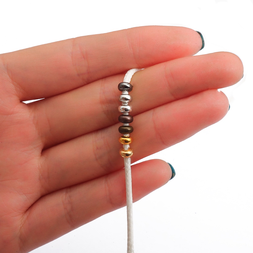 Bộ 100 Hạt Xâu Chuỗi Mạ Bạc / Vàng / Gunmetal / Rhodium / Đồng / Đồng 3mm Tự Làm Trang Sức