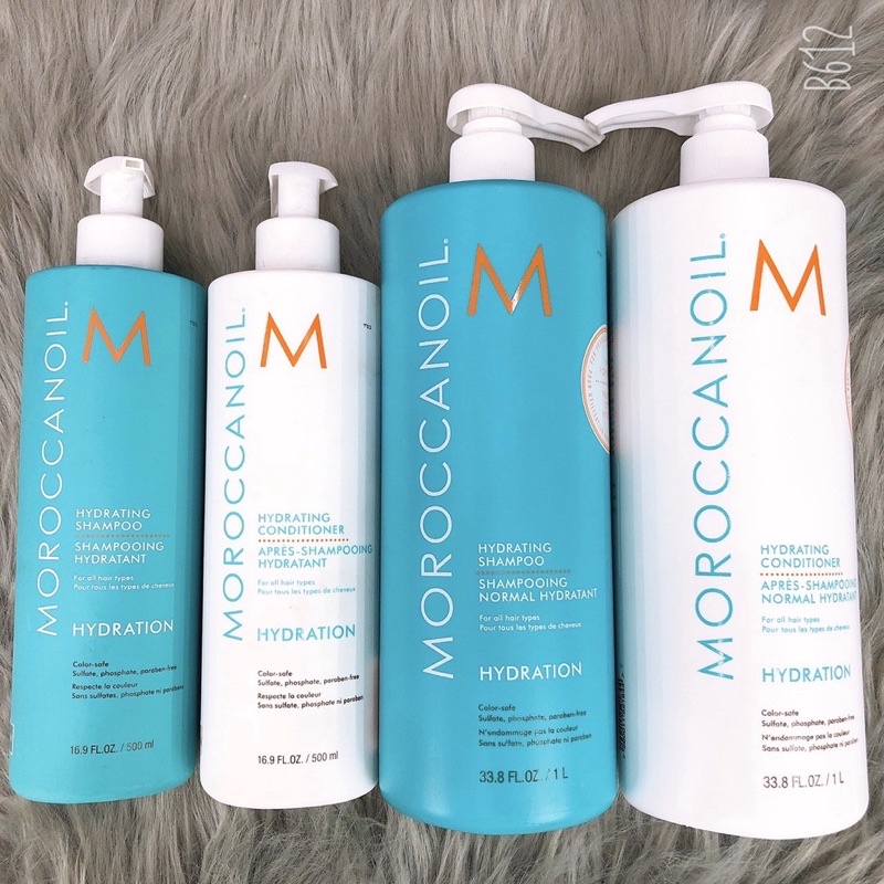 Dầu Gội Dầu Xả MOROCCANOIL Hydrating Phục Hồi Dưỡng Ẩm 1000ML