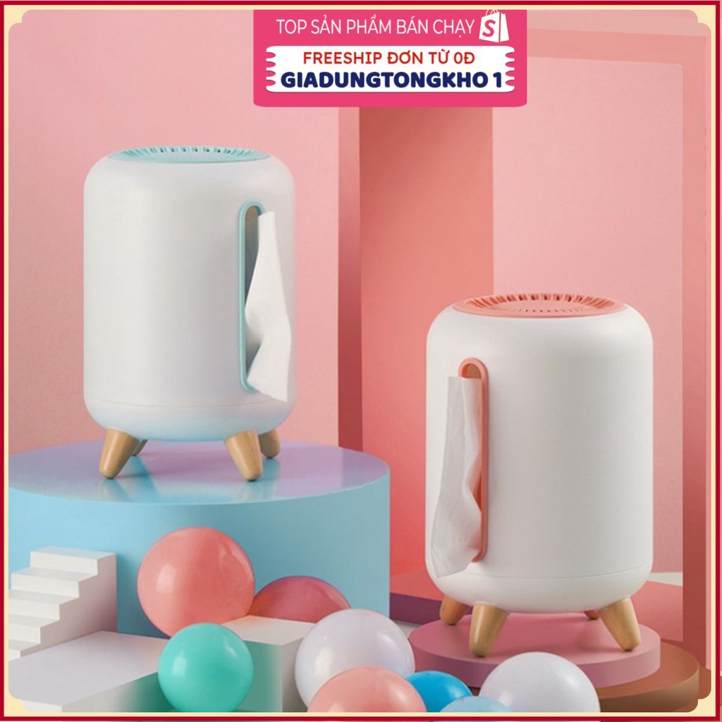 Hộp đựng khăn giấy chân gỗ, kiểu dáng tinh tế và sáng tạoGIADUNGTONGKHO1Hộp Đựng Khăn làm đẹp cho không gian trong nhà