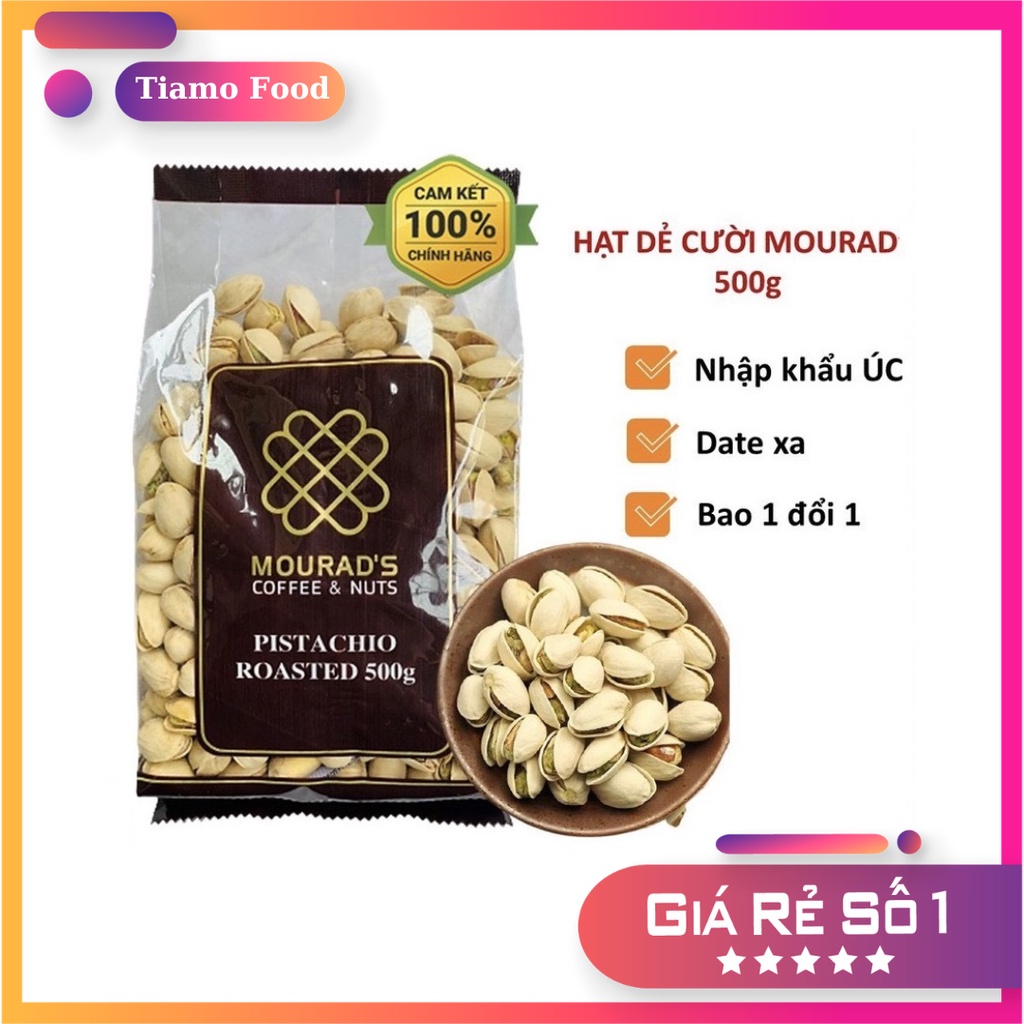 Hạt dẻ cười rang muối Mourad's Úc túi 500g