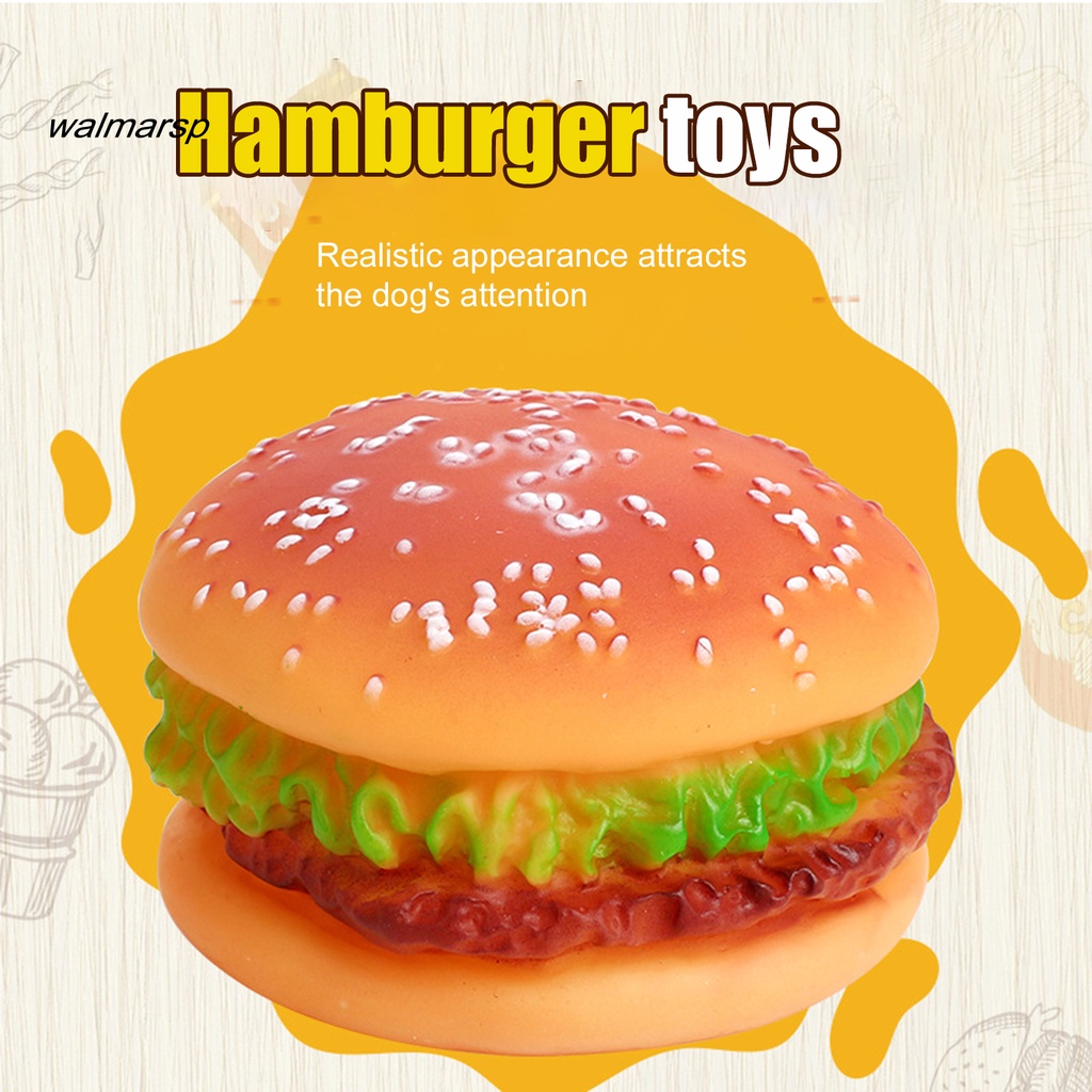 Đồ Chơi Nhai Gặm Hình Hamburger Mini Co Giãn Tốt Độc Đáo Trang Trí Nhà Cửa