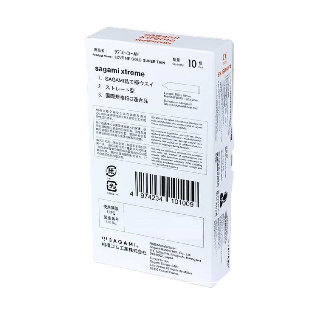 Bao cao su gân gai Sagami, bcs gân, gai và trơn siêu mỏng kéo dài thời gian QH,Bao CS kéo dài thời gian chính hãng Nhật