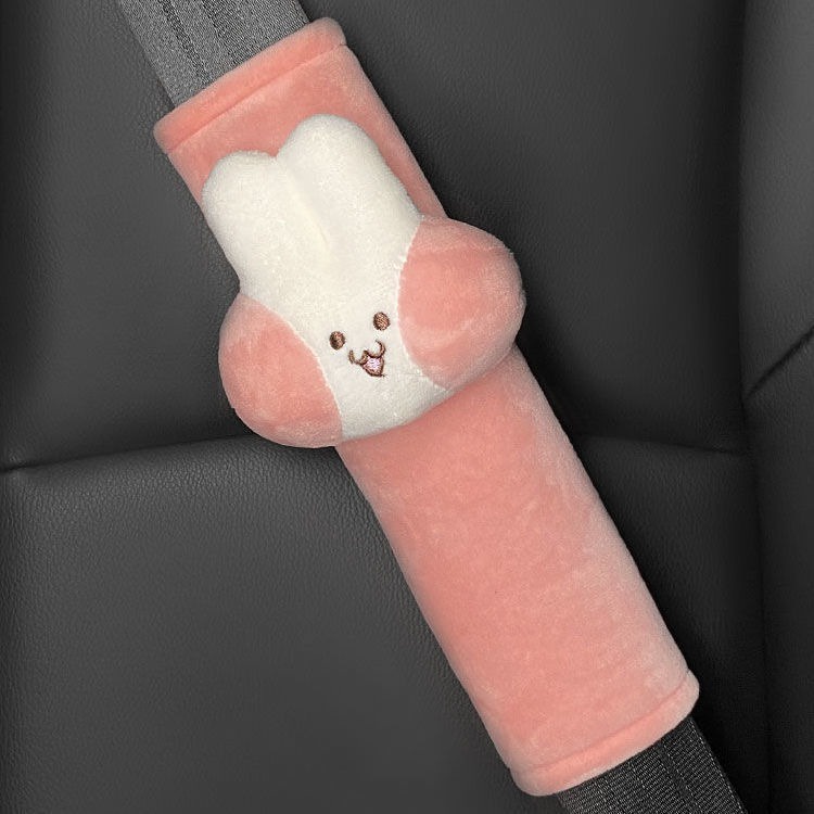 Bọc Dây An Toàn Thỏ Hồng Dễ Thương Trang Trí Nội Thất Xe Hơi Phong Cách Đáng Yêu Cá Tính