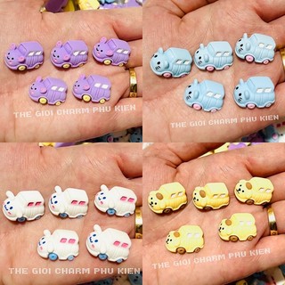 Charm/center mô hình xe ô tô, xe hơi siêu xinh kèm keo
