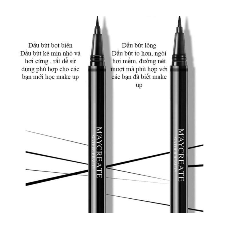 Bút kẻ mắt chống nước Maycreate Eyeliner - Pinocchio VN ___A16___