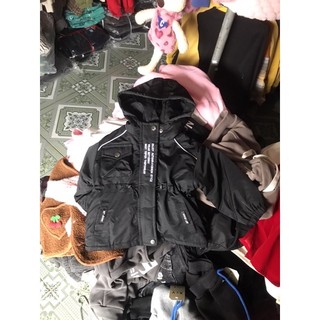 20kg qccc áo khoác parka lót nhung cho bé trai siêu ấm