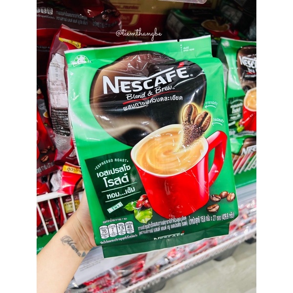 Cafe Sữa Nescafe Blend & Brew Cực Thơm Bịch 27 Gói Nhỏ
