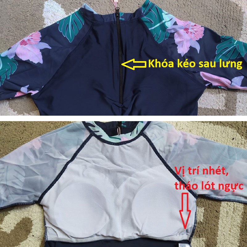 Đồ bơi nữ, đồ tắm biển dài tay quần short năng động BK-346i