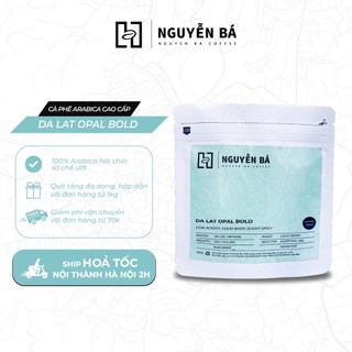 Cà phê Arabica cao cấp Dalat Opal Bold Nguyễn Bá Coffee - Cafe Arabica nguyên chất hái chín 100% loại túi 100g