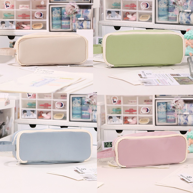 Túi Đựng Bút Cỡ Lớn Thiết Kế Đơn Giản Phong Cách Nhật Bản