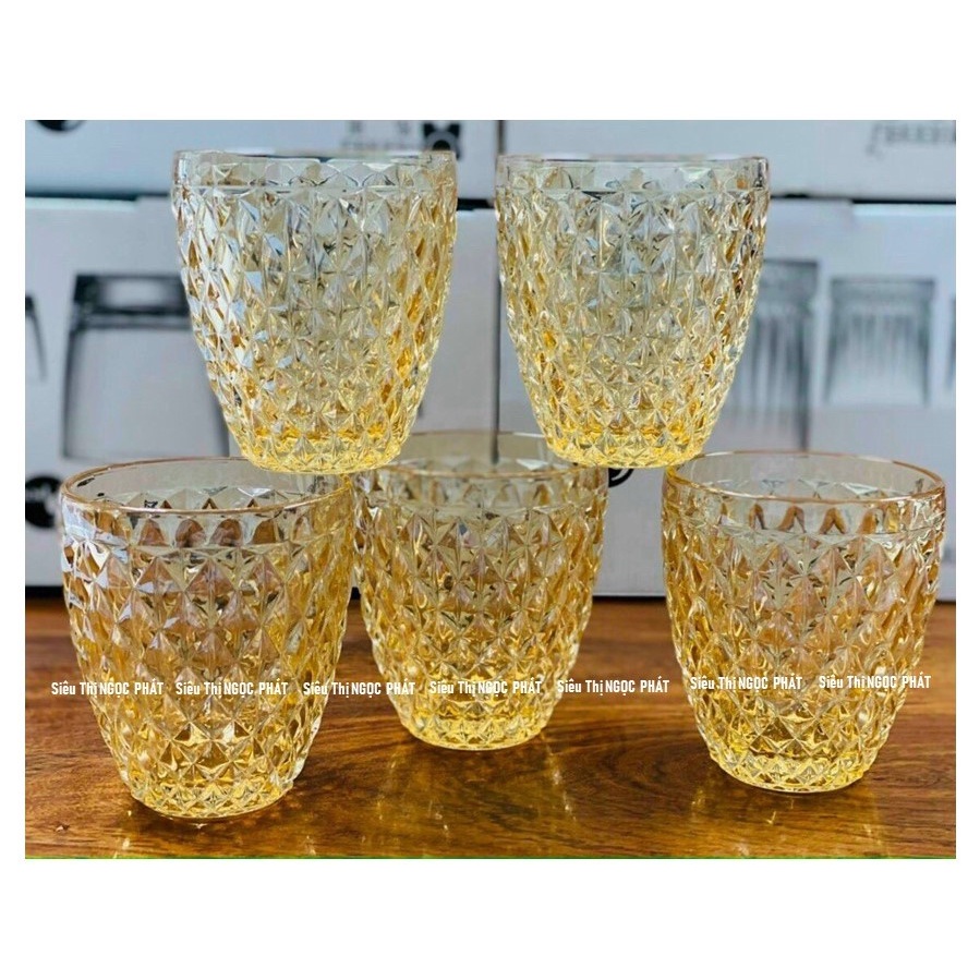 BỘ 6 CỐC THỦY TINH HONGLI_CAO CẤP SANG TRỌNG (611FL/BHA6)