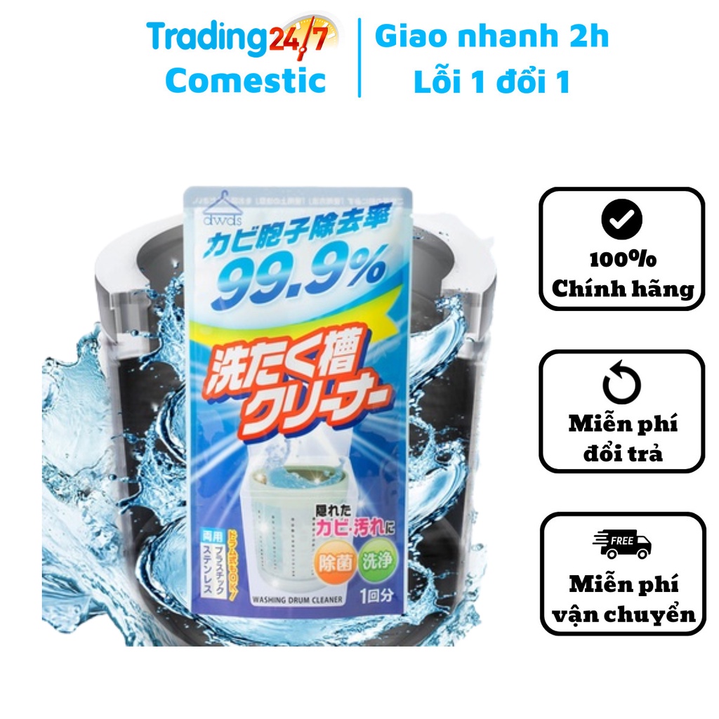 Bột làm sạch lồng máy giặt cực mạnh Rocket Soap túi 120g nội địa Nhật Bản