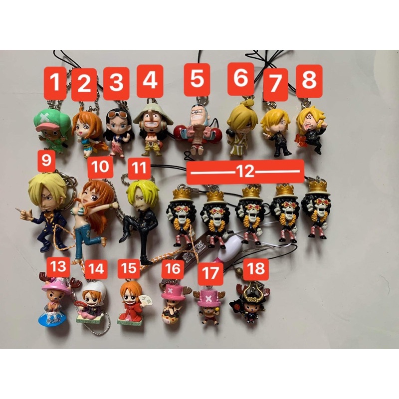 FIGURE CH - Móc khoá one piece chính hãng