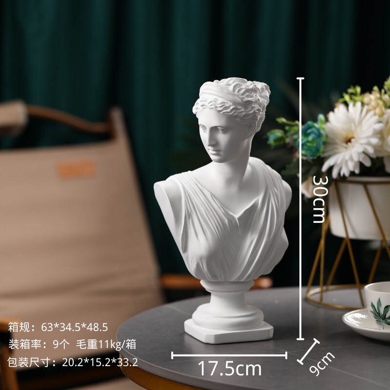 tượng decor nữ thần mặt trăng Selena 33cm trang trí phòng ngủ, phòng khách, quán cafe chill, party sự kiện chụp ảnh