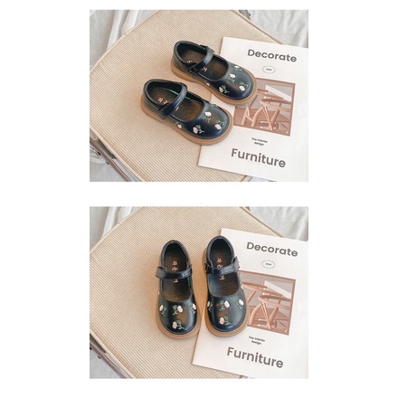 Giày Búp Bê Hoa Thêu Sz 21-36